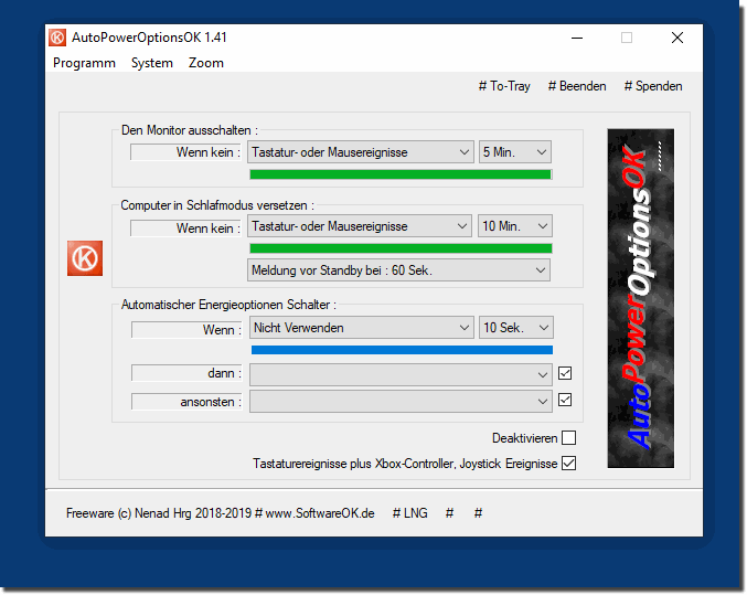 Download Kostenloses Energie-Optimierung Tool fr Windows!