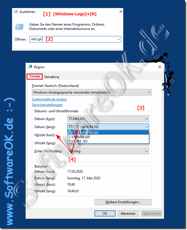 Das Lange Datum Format ndern unter Windows 10!
