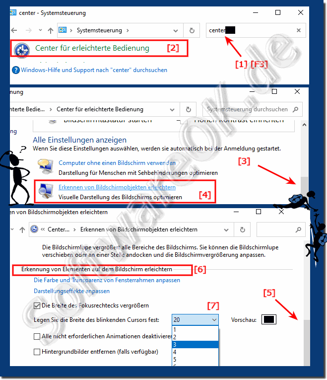 Den Cursor in Textverarbeitung anpassen! 