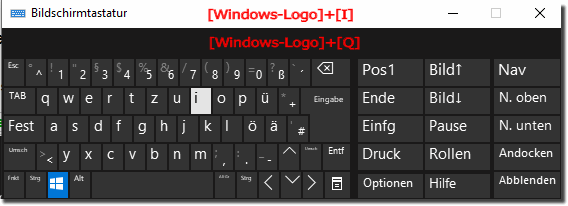 Tastenkrzel PC-Einstellungen unter Windows 10!
