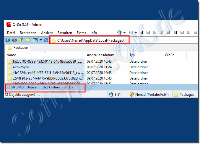 Windows 10 APPs User Ordner / Verzeichnis!