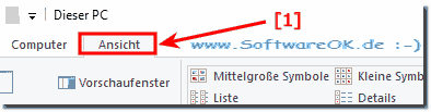 Date-Explorer Ansicht Einstellungen!