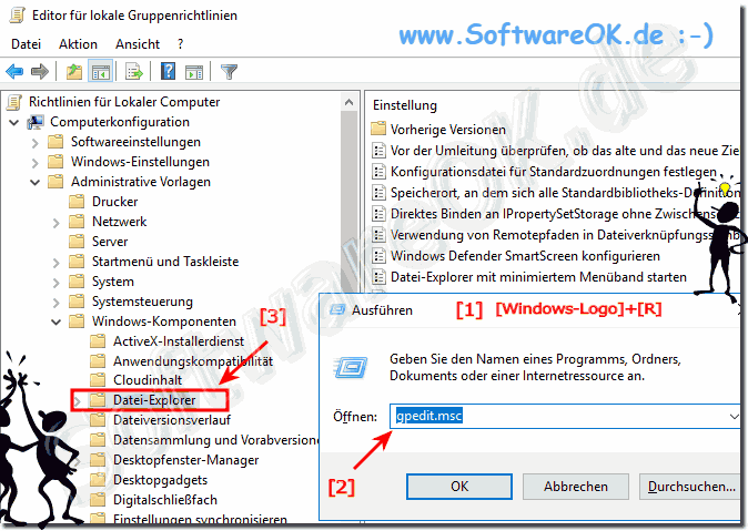 Gruppenrichtlinien Windows 10 Explorer!