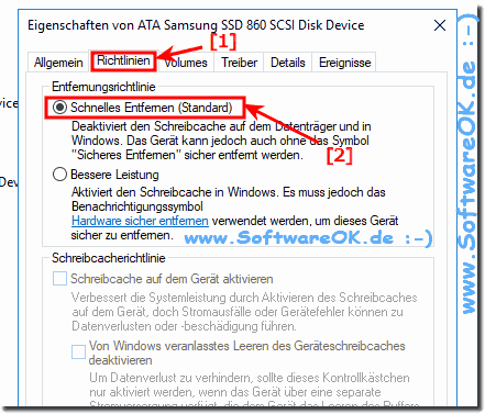 Schnelles Entferne aktivieren in Windows 10!