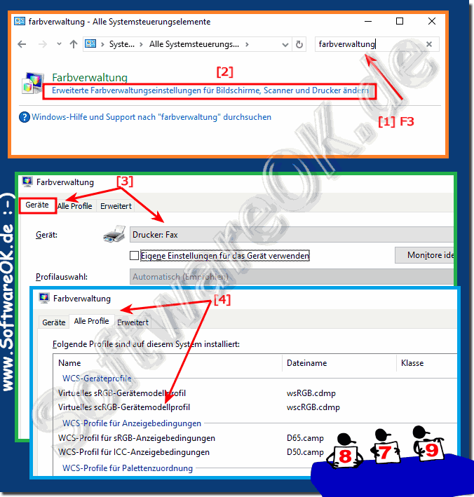 ndern der Farbverwaltungseinstellungen Grafik, Drucker, ....!