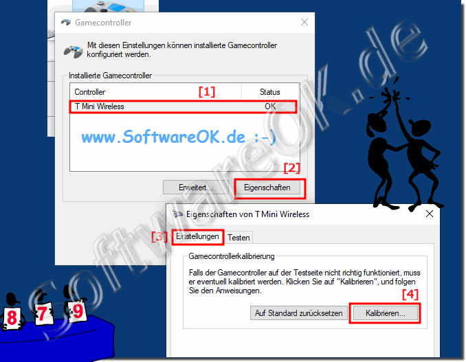 Joystick /Gamecontroller kalibrieren unter Windows 10, 8.1, ...!