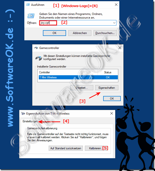 Joystick /Gamecontroller kalibrieren unter Windows 10, 8.1, ...!