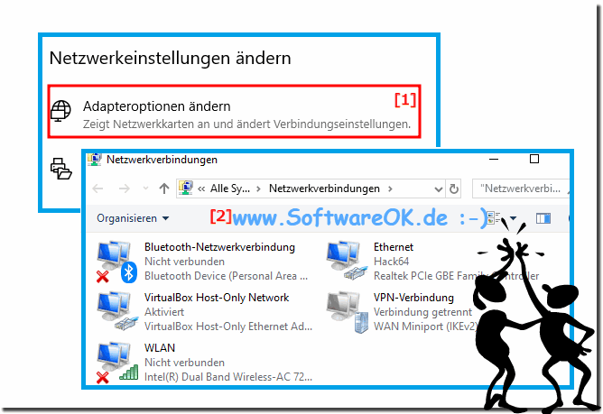 Windows-10: Netz-Adaptereinstellungen!