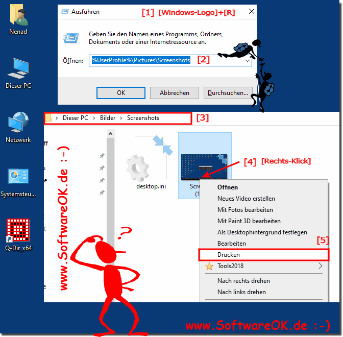 Windows Desktop Seite drucken!