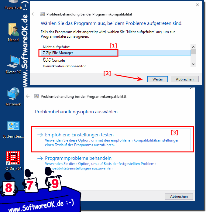 Die Programm-Kompatibilität Fehlerbehebung unter Windows 10!