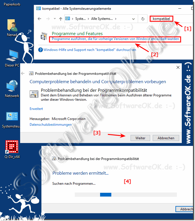 Die Programmkompatibilitäts-Fehlerbehebung für Windows 10 verwenden!