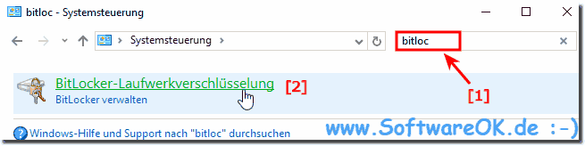 Bitlocker Systemsteuerung!