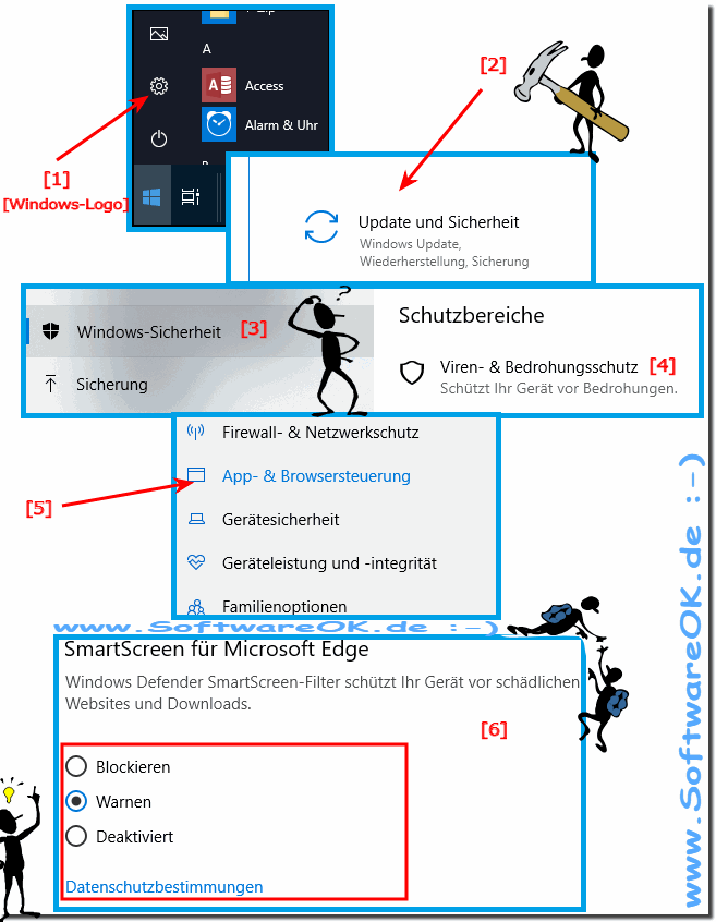 SmartScreen Filter unter Windows 10 deaktivieren!