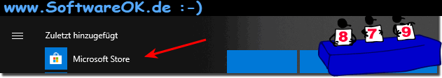 MS Windows Store ist wieder im Windows 10 Startmen!