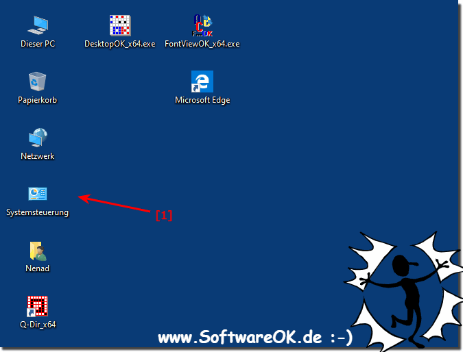 Windows 10 Systemsteuerung am Desktop!