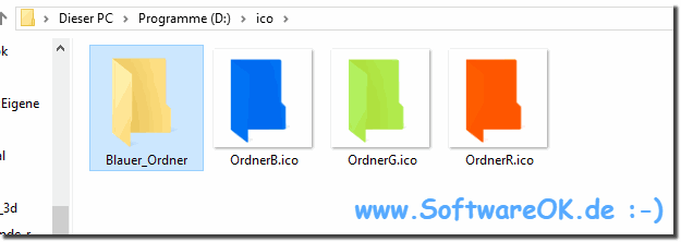 Ändern Sie das Windows Ordnersymbole RGB Farbe!
