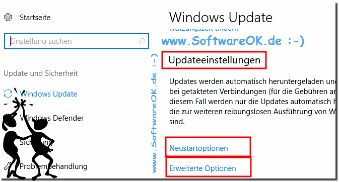 Update Einstellungen in Windows 10!