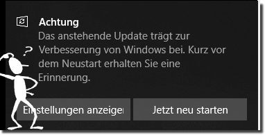 Windows 10 Update Neustart immer wieder!
