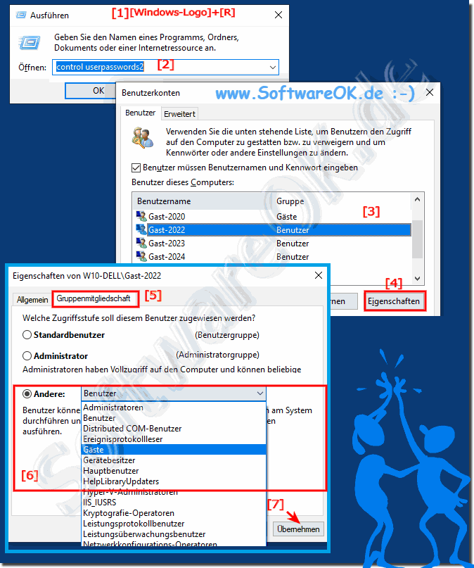 Windows 10 Gast Konto