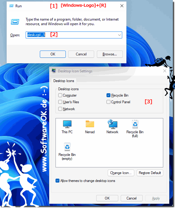 Desktop Symbole auf Windows 11 aktivieren!