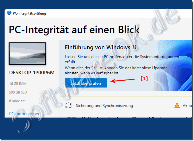 Die Windows 11 PC-Integritet auf einen Blick!