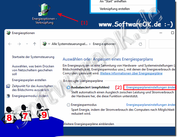 Energieoptionen unter Windows 11 anpassen!