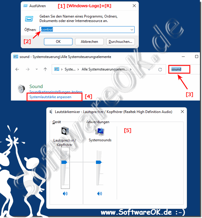 ffnen Sie den Lautstrke-Mixer in Windows 11!