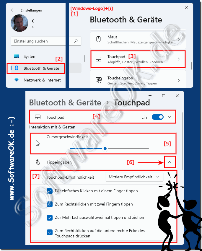 Das Touchpad unter Windows 11 anpassen!