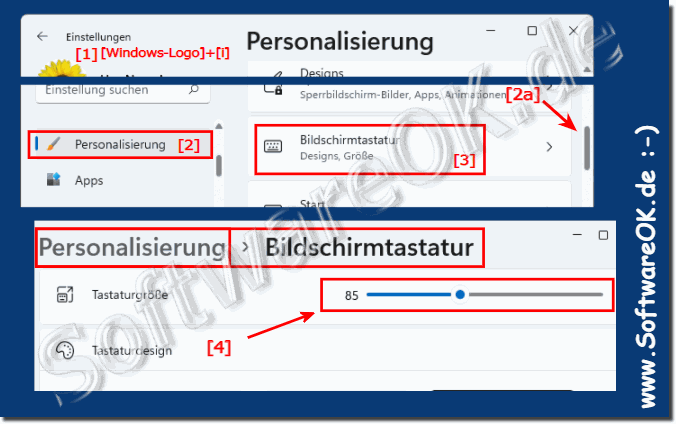 Neue Windows 11 Bildschirm- / Touch- Tastatur Gre anpassen!