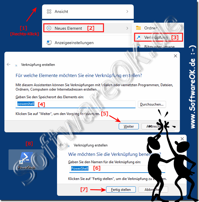 PowerShell Desktop Verknpfung auf Windows 11!