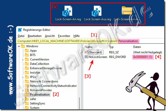Sperrbildschirm unter Windows 11 deaktivieren!