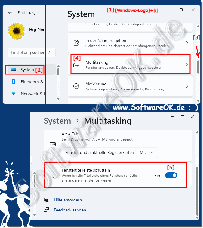 Fenster Schtteln und andere verkleinern unter Windows 11!