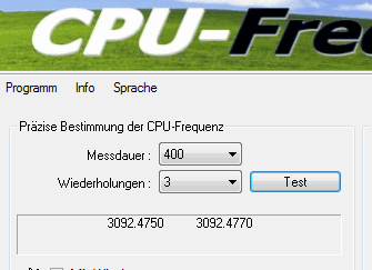 Tool zur exakten Ermittlung der CPU-Frequenz