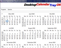 Kleiner Kalender am Windows Desktop