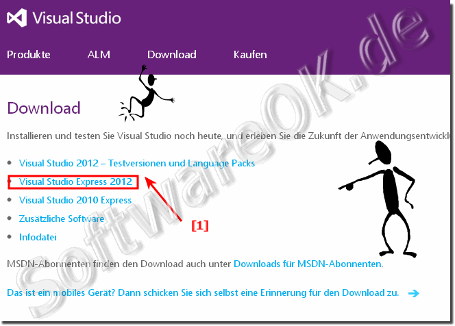 Download Visual Studio 2012 stat 2008 Professional Edition, 90-Tage-Testversion