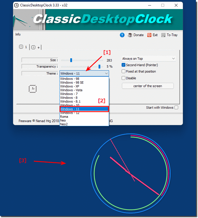 Windows 11 Analoguhr auf dem Desktop - so geht's!