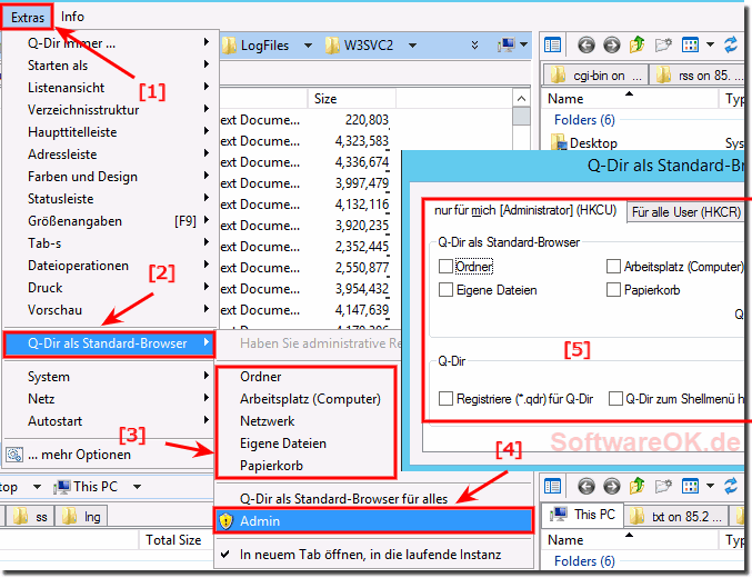 Windows-Explorer als Standard Dateimanager!