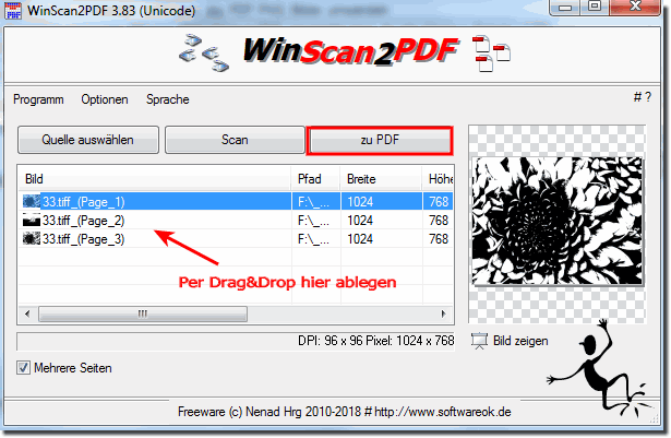 Programm um JPG zu PDF umwandeln!