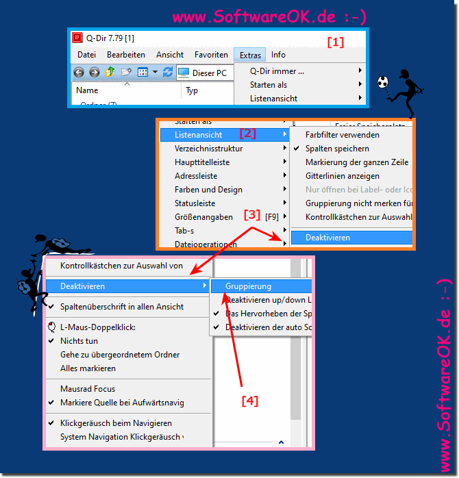 Die Totale Deaktivierung der Gruppierung in den 4 Datei Explorer!