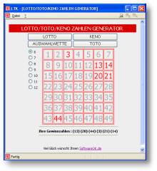 LTK ist ein Lotto,Toto,Keno/Zahlengenerator.