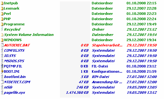 Dateien Farbig Hervorheben