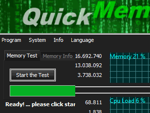 Der schnelle RAM-Test fr Windows 10, 8.1, ..