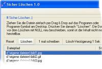 Sicheres lschen der Dateien fr mehr Schutz.
