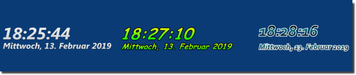 Schne Digitale Desktop Uhr fr Windows mit diversen Einstellungen!