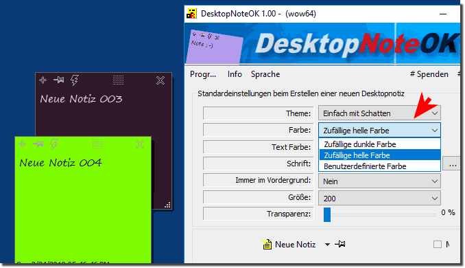 Desktop Notizen am Windows Desktop Leicht erstellen!