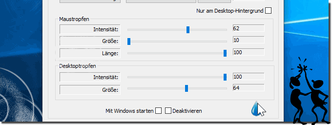 Kein schaden durch Regentropfen am Windows Desktop!