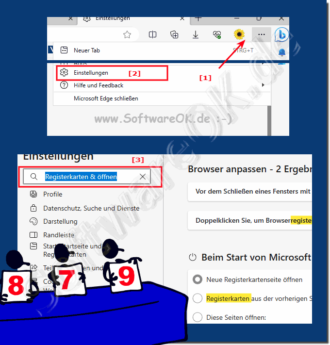 Registerkarten Verhalten Edge Chromium!