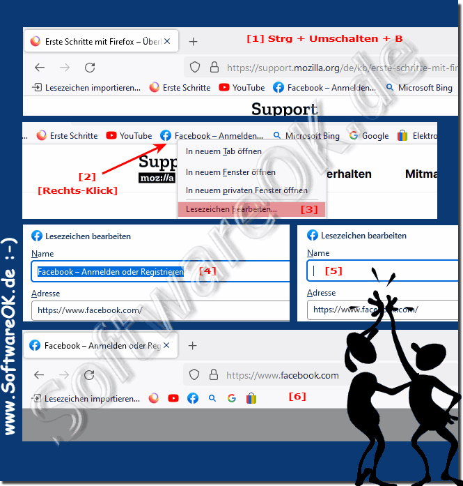 Nur Symbole in der Favoriten-Symbolleiste anzeigen!