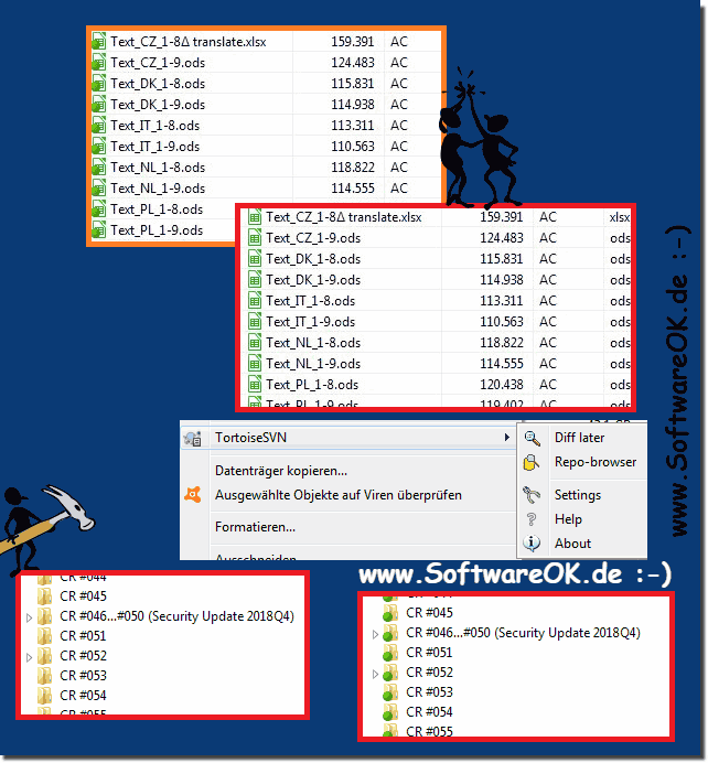 TortoiseSVN Overlay Icons und ander werden wieder in Q-Dir angezeigt!