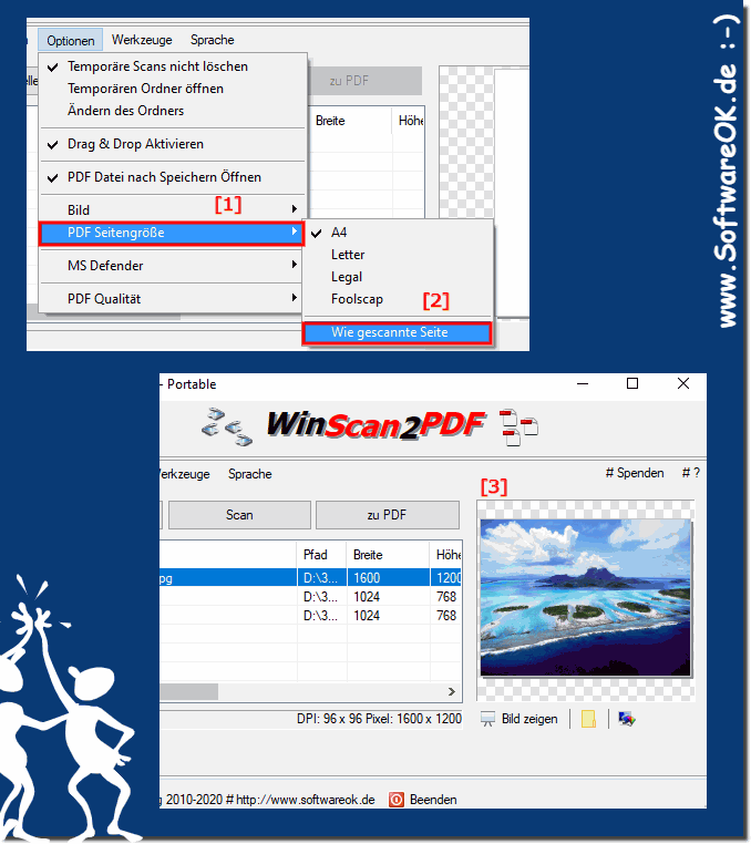 Bilder Zu PDF mit dem richtigem Bild Format bzw Auflsung!